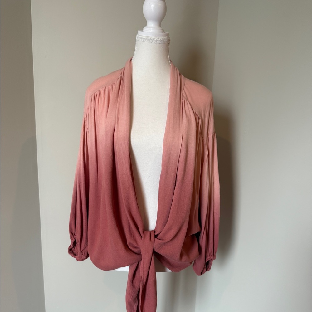 Beautiful blush ombre, blouse from YOUNG FABULOUS AND BROKE